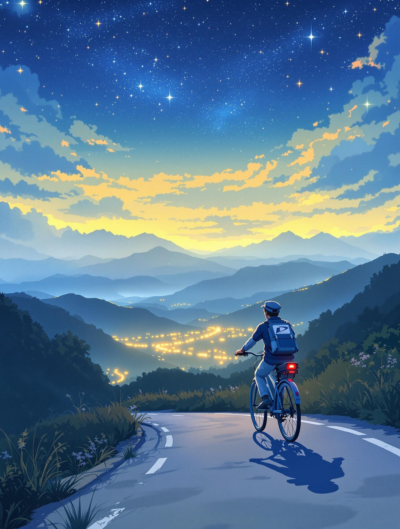 AI理论 星空下的邮递员 - 山野童话之旅,自然风光治愈短剧排行榜